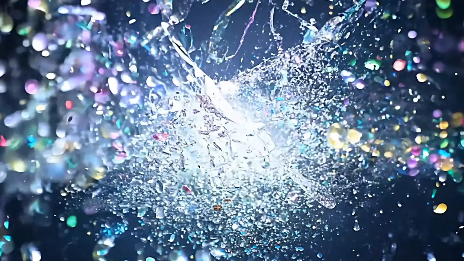 Enchanted Glitter Explosion Overlay for Logo Animation